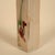 Ceramic 20thC Handmade Sculptural Rectangular Ceramic Bud Vase With Abstract Floral Glaze, Mid Century Modern Organic Form For Sale - Image 7 of 15