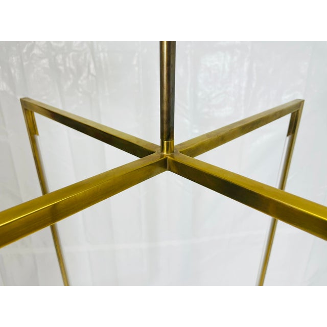 Visual Comfort Modern Sean Lavin “Kenway” Led Brass Pendant For Sale - Image 13 of 18
