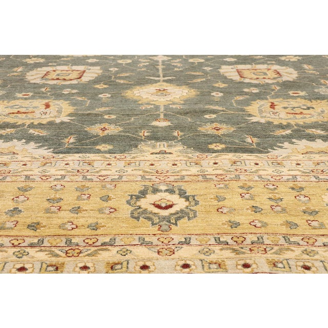 Late 20th Century Vintage Pakistani Oushak Rug, 11'11 X 15'00 For Sale - Image 5 of 10