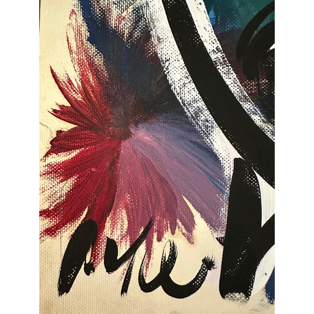 Abstract Expressionism Original Colorful Painting by Peter Keil For Sale - Image 3 of 6