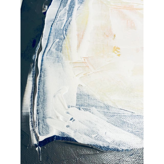 Contemporary Original Painting “Horse in White” by Cassandra on Auker. Acrylic on Stretched Canvas. For Sale - Image 6 of 11