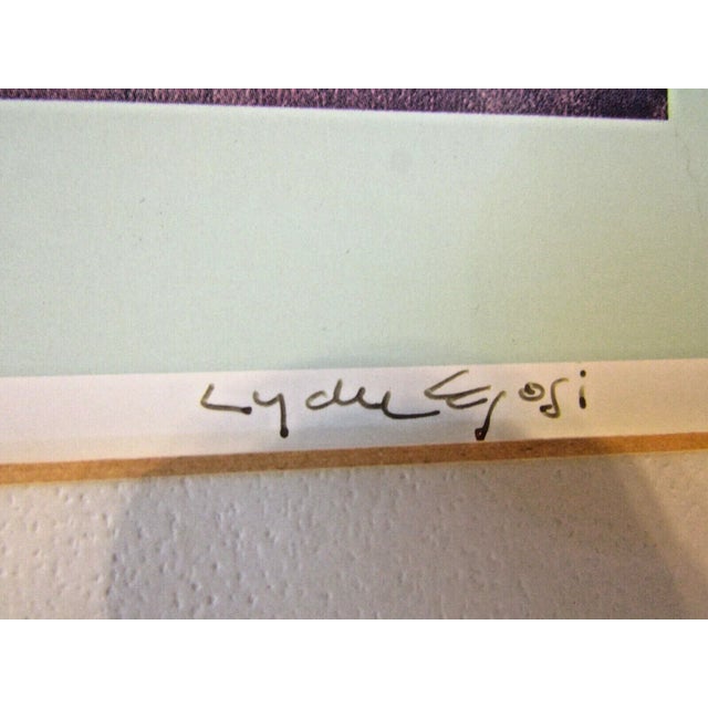 Lydie Egosi Matted Lithograph "Holidays" Signed Numbered 102/1500 For Sale - Image 4 of 8