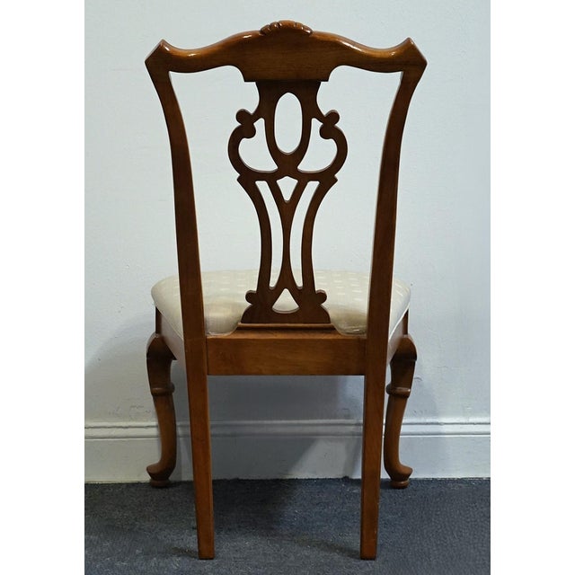 Broyhill Furniture Solid Cherry Traditional Georgian Style Dining Side Chair 7940-87/86 For Sale In Kansas City - Image 6 of 10