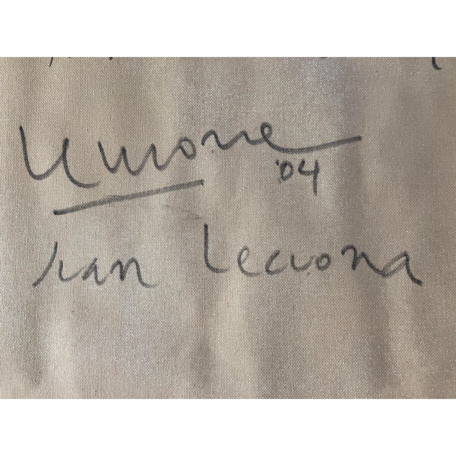 Early 21st Century Juan Lecuona Very Large Original Oil on Unstretched Canvas, Signed For Sale - Image 5 of 10