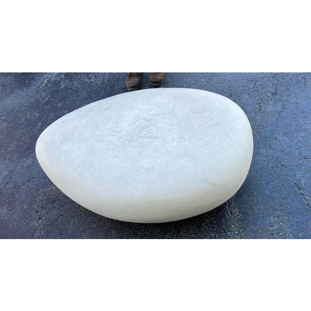 Rustic Large Vintage River Stone Coffee Table For Sale - Image 3 of 8