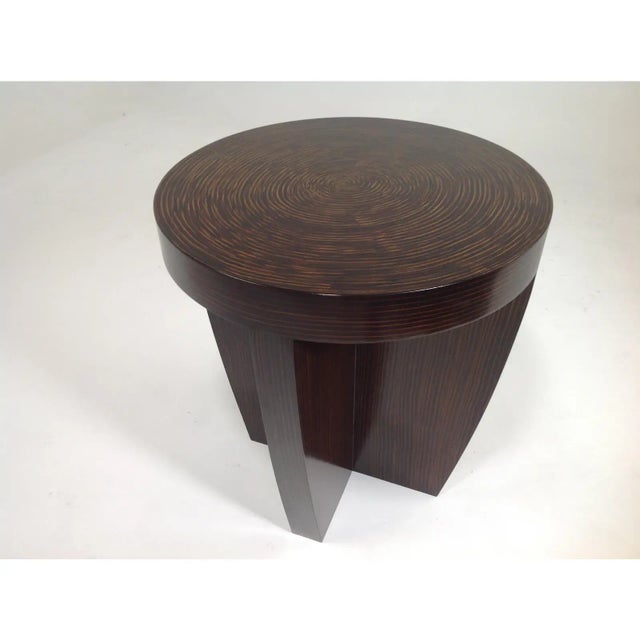 Modern End Table With Zembrano Finish For Sale - Image 4 of 4