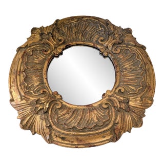 John Richard Vintage French Baroque Style Gilded Gold Wall Mirror For Sale