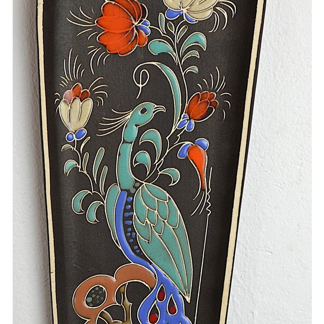 Blue Vintage Wall Plaque by Arnold Wiig Fabrikker, 1960 For Sale - Image 8 of 9