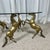 Gold Hollywood Regency Style Coffee Table with Patinated Brass Horses and Glass Top, 1970 For Sale - Image 8 of 18