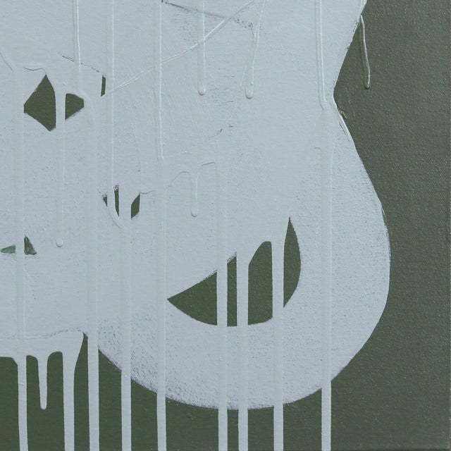 2020s Fruity Ramen Alchemy: Lead to Gold - Green Minimalist Abstract Original Artwork by Jason DeMeo For Sale - Image 5 of 9