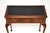 Black Antique Leather Top Console Table in Burr Walnut, 1890 For Sale - Image 8 of 12