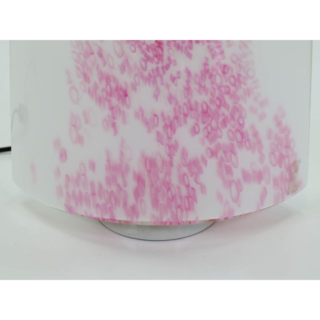 Italian Murano Colored Glass Table Lamp from Leucos, 1980s For Sale - Image 10 of 11