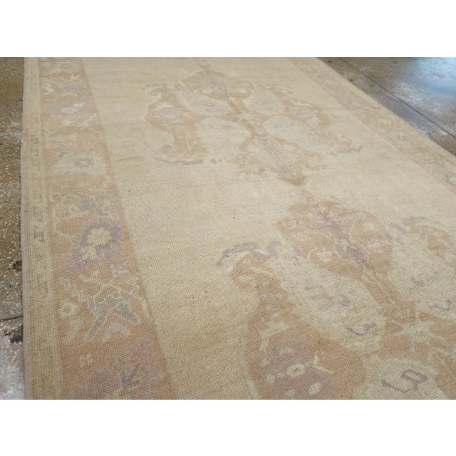 Mid 20th Century Galerie Shabab Collection Mid-20th Century Turkish Anatolian Wide Gallery Runner For Sale - Image 5 of 10