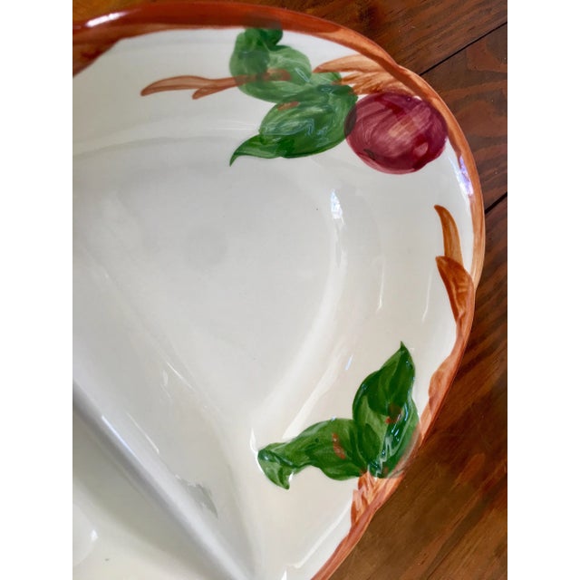 Vintage Franciscan Apple Divided Bowl For Sale - Image 9 of 10