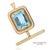Metal Gia 60 Ct Aquamarine and 4 Ct Diamond 18k Yellow Gold Convertible Pendant Brooch For Sale - Image 7 of 17