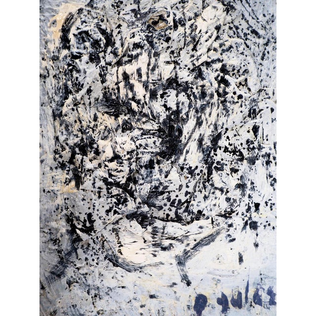 Dyap Guler, Abstract Skull, Mixed Media on Canvas For Sale - Image 5 of 6