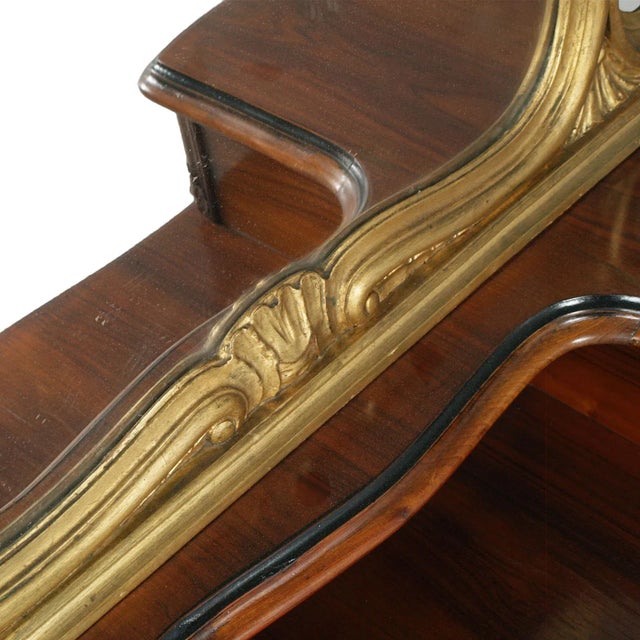 1930s Venetian Carved Walnut & Burl Dressing Table, 1930s For Sale - Image 5 of 16