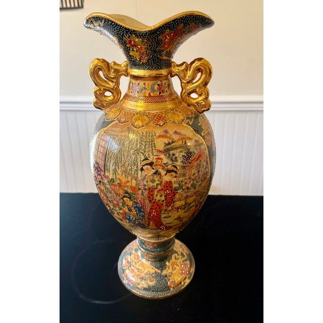 Late 20th Century Royal Satsuma Floor Vase For Sale - Image 5 of 18