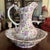 Victorian Vintage Chintz Patterned Pitcher and Basin Set For Sale - Image 3 of 11