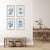 Kenneth Ludwig Chicago Indigo Protea Prints, Set Of 4 For Sale - Image 4 of 4