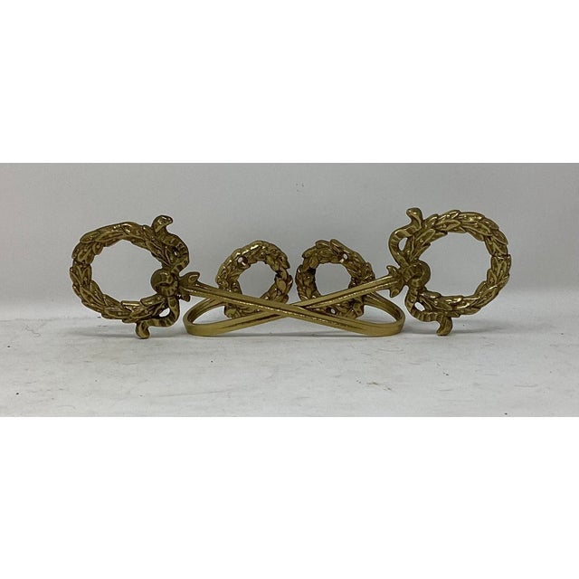Traditional Early 20th Century Pair Curtain Holdbacks For Sale - Image 3 of 4