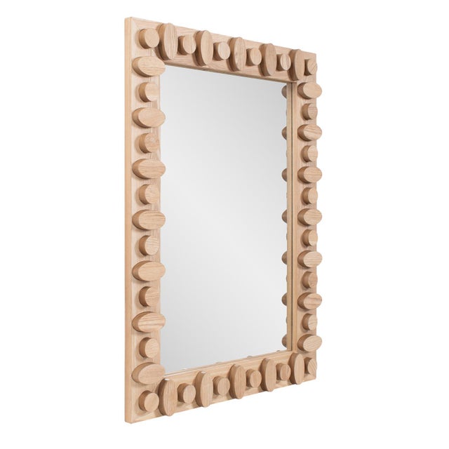 Robin Baron Winfield Wooden Rectangular Vanity Mirror For Sale - Image 9 of 11