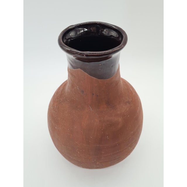 Antique Glazed Red Clay Vessel, Europe, 1880 For Sale - Image 3 of 11