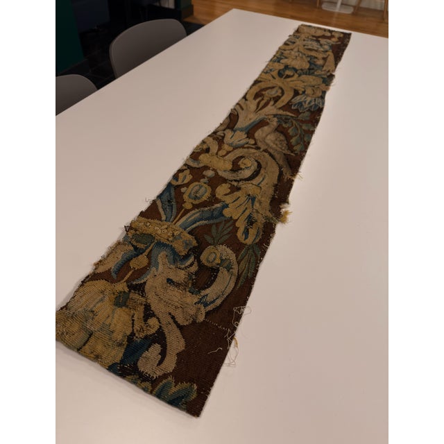 French Antique French Aubusson Tapestry For Sale - Image 3 of 18