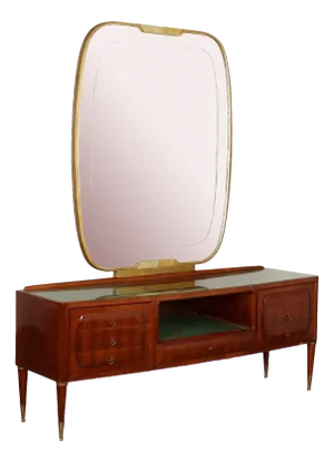 Vintage Veneer Dresser, 1960s