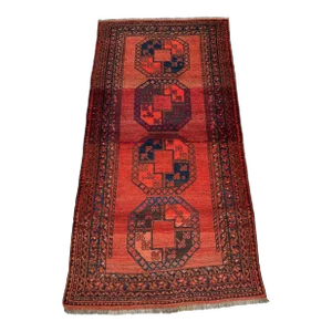 1850s Antique Turkmen Bukhara Rug