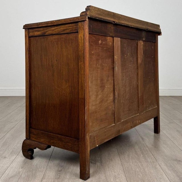 Antique 20th Century Oak Chest of Drawers For Sale - Image 10 of 12