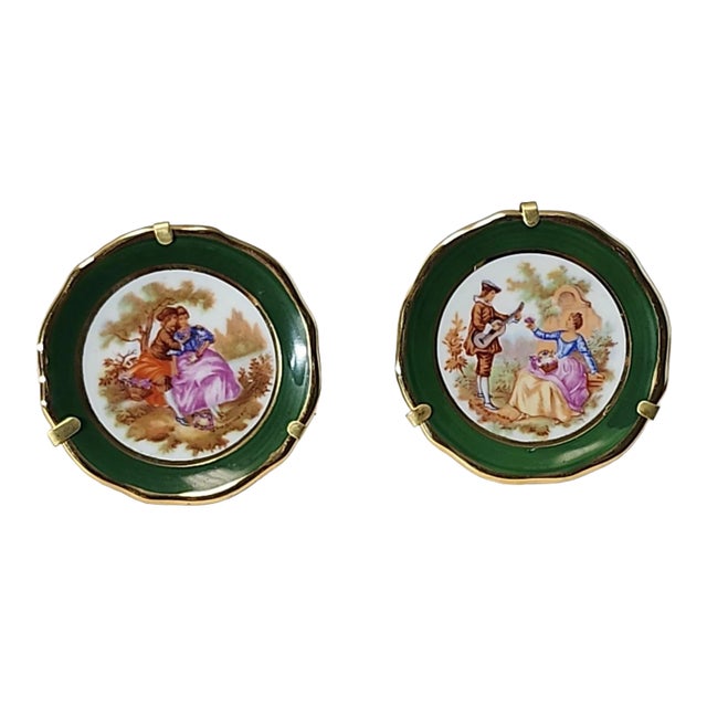 1920s Limoges Giraud Miniature Dishes - a Pair For Sale