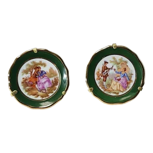 1920s Limoges Giraud Miniature Dishes - a Pair