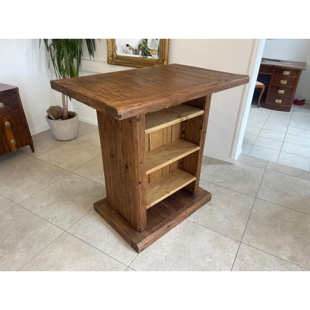 Wooden Sales Table in Pine For Sale - Image 11 of 18