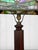 Antique Arts & Crafts Slag Glass Oak Table Lamp For Sale - Image 10 of 12