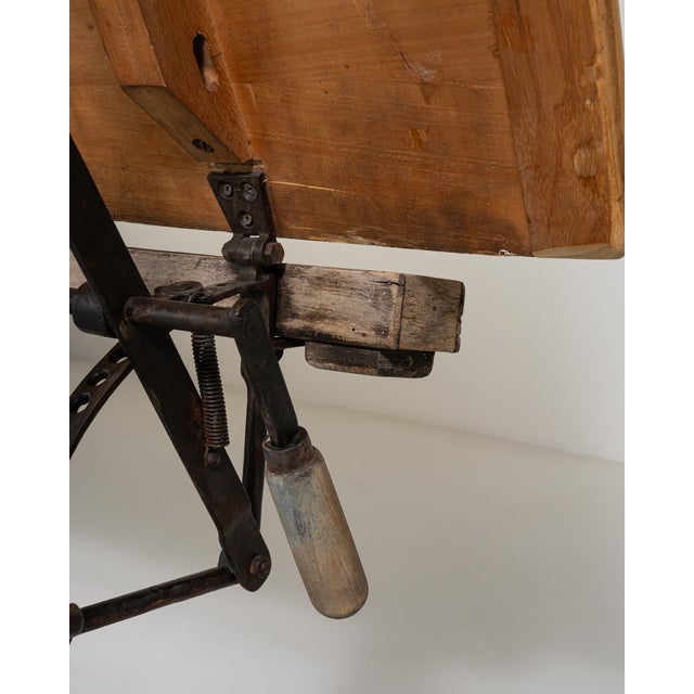 Architect's Oak Drawing Table, Antique, France, Early 20th Century For Sale - Image 9 of 13