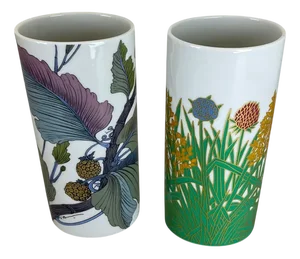Floral Vases by W. Bauer and A. Le Foll for Rosenthal, Germany, 1980s, Set of 2