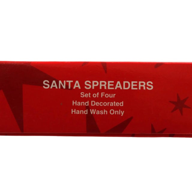 1990s Santa Spreader Knives - Set of 4 For Sale - Image 5 of 6