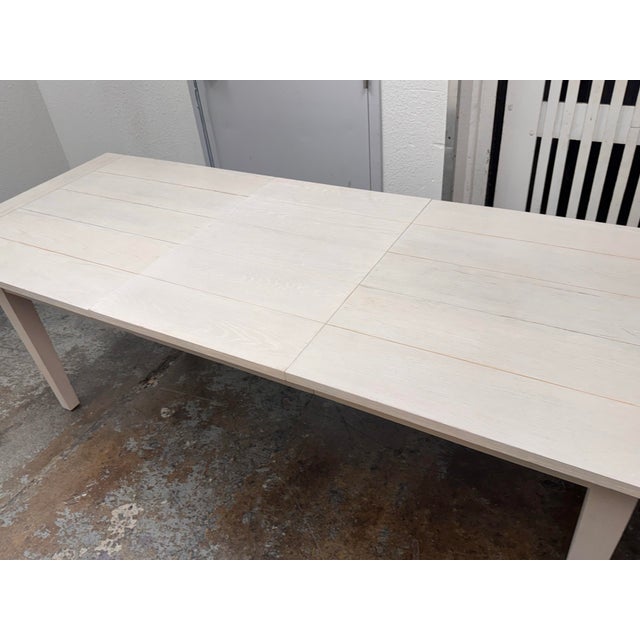 Serena & Lily Beach House Extension Dining Table in Saltwashed Oak For Sale - Image 9 of 12