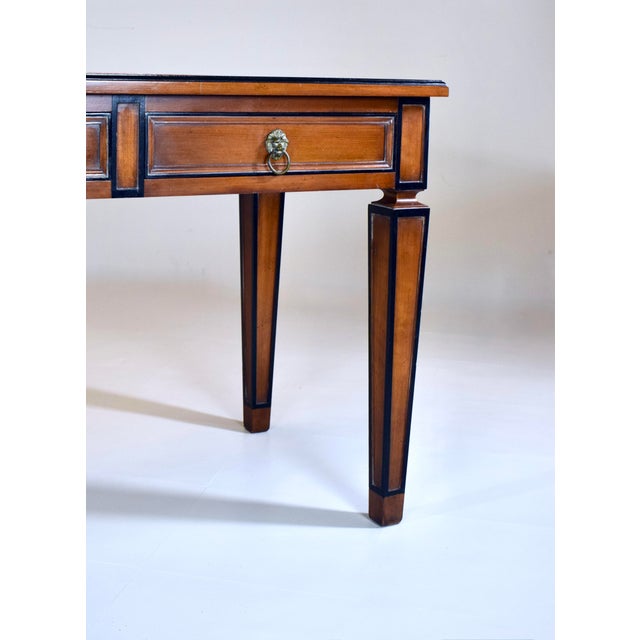 Neoclassical Style Italian Directoire Console Table, Rosso Verona Marble Top For Sale - Image 14 of 15