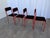 Vintage Space Age Red & Black Metal Chairs, 1970s, Set of 4 For Sale - Image 17 of 18