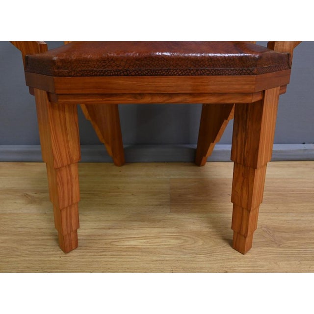 Vintage Art Deco Armchairs, 1910, Set of 6 For Sale - Image 18 of 18