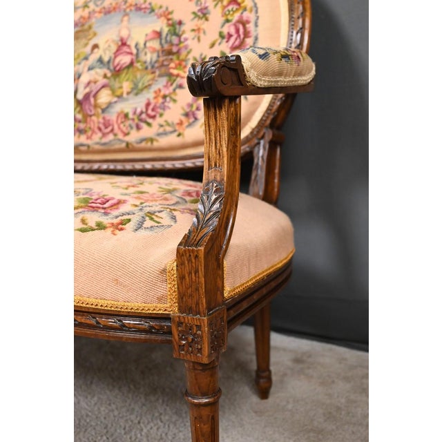 Louis XVI Stained Beechwood Sofa, 1920 For Sale - Image 12 of 18