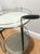 Wood Mid Century Modern Bar Tea Cart Glass Shelves For Sale - Image 7 of 9