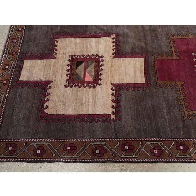 Mid 20th Century Galerie Shabab Collection Mid-20th Century Turkish Anatolian Tribal Carpet For Sale - Image 5 of 8