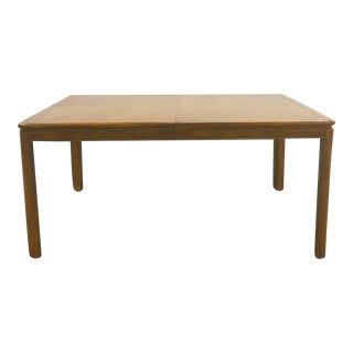 Vintage 1980s Oak Dining Table With Leaf by Drexel Heritage For Sale