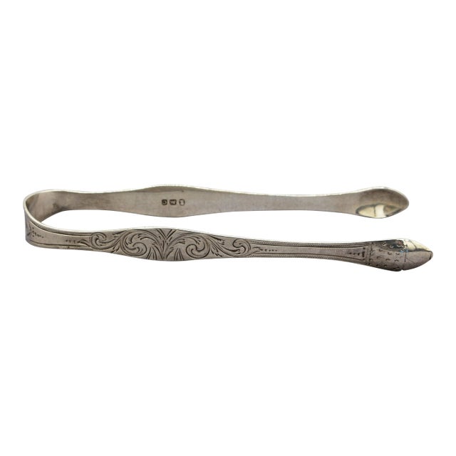 1798 London Sterling Silver Sugar Tongs by Peter & Ann Bateman For Sale
