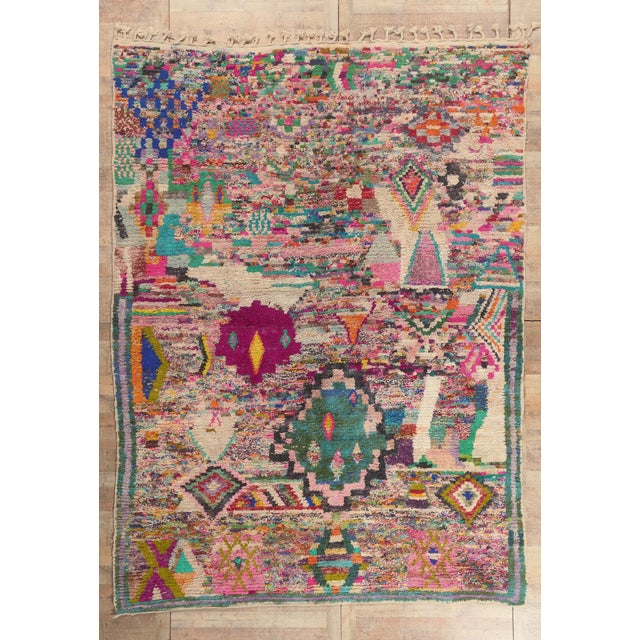 Contemporary Boujad Moroccan Rug, 09'09 X 13'04 For Sale - Image 10 of 10