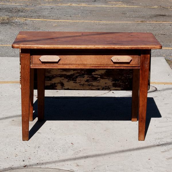 Antique Wooden Bakers Table Chairish