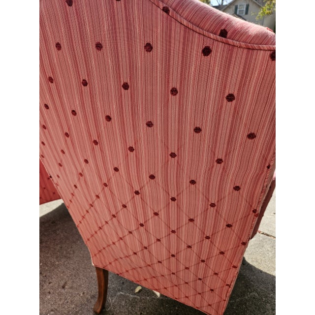 Mid 20th Century Queen Anne Mahogany Wing Chairs - A Pair For Sale - Image 4 of 12